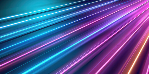 Abstract neon background with colorful laser rays lines. Background illustration backdrop template