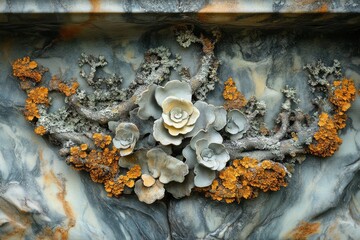 Nature's Masterpiece: Detailed Tree Bark Texture Revealing Intricate Patterns and Textures of the Bark Surface