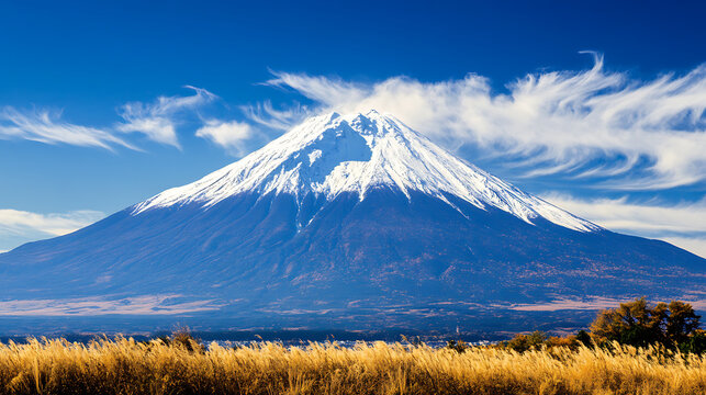 A visual ranking of the top 5 tallest mountains in the world with snow-covered peaks