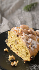 A delicious slice of Bolo Rainha cake