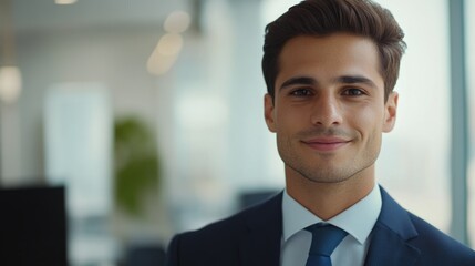 Fototapeta premium Business Professional Smiling for Company Headshot