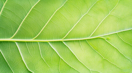 Obraz premium Close up view of intricate organic leaf texture with detailed vein structure