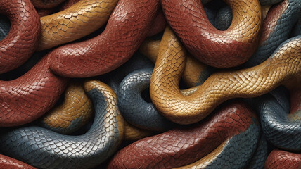 Fototapeta premium colorfull snake skin texture background