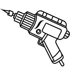 Oscillating Multi-Tool Construction Tool Vector Illustration, Cartoon, Clipart & Line Art, Vector design of an oscillating multi-tool for construction, home improvement, and repair