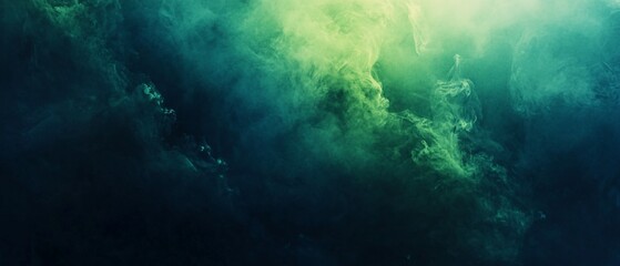 Obraz premium Abstract Green And Blue Smoke Swirling Pattern