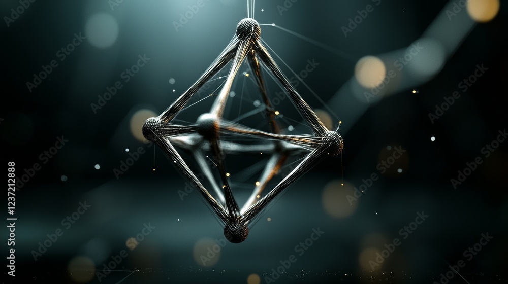 Poster crypto cyber security technology depicted in an abstract form on a global network backdrop. digital 