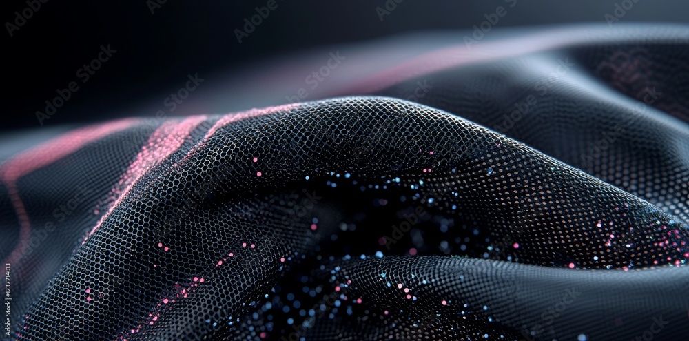 Poster abstract neural network. concept of big data. global database and stock. vibrant, colorful 3d illust