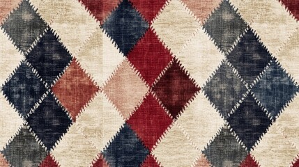 Stunning Patchwork Rug Design with a Vintage Vibe