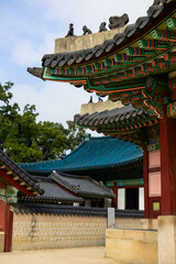 South Korean temple rooftop