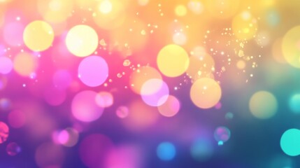 Obraz premium Colorful Bokeh Background Design for Creative Projects
