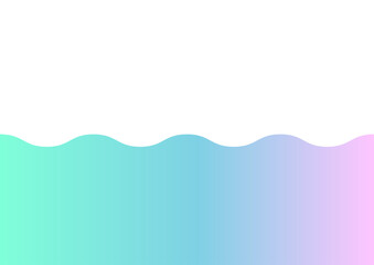 波打つ爽やかグラデーション