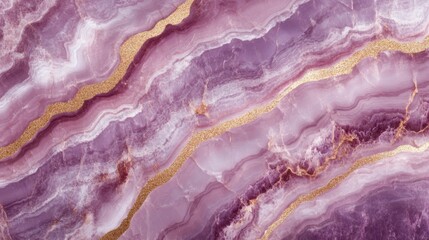 Stunning Pink Marble with Gold Veins - Elegant Design for Interior or Exterior