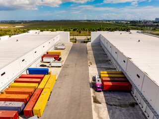 Distribution warehouses in Doral Miami Florida by landfills
