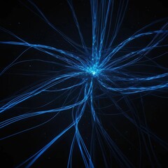 Blue colored electrical fusion lighting