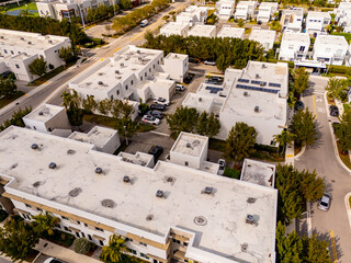 Stock photo residential district in Doral Miami Florida