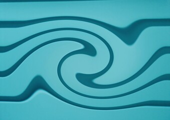 Abstract background in shades of blue with wave.