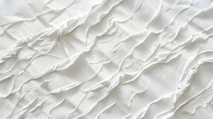 Obraz premium A textured, white surface resembling crumpled paper or fabric, creating a subtle visual depth.
