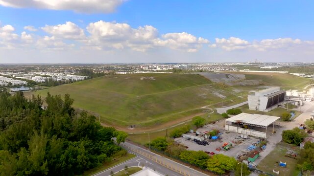 Aerial video Doral landfill circa 2025