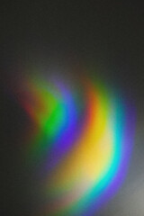 Trendy abstract background with phenomenon rainbow colors fragments in selective focus