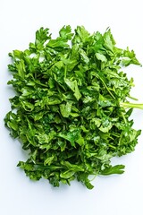 Fototapeta premium Bunch of fresh green parsley leaves, ideal for cooking and garnishing.