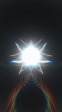 Psychedelic colorful abstract artistic background loop in 4k resolution
