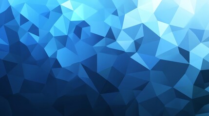 Stunning Abstract Geometric Blue Polygons Background Design