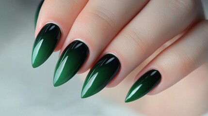Beautiful emerald-colored backgrounds specifically designed for nail art