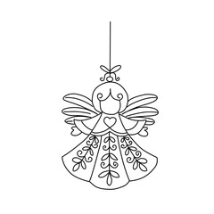 christmas decoration elements hanging