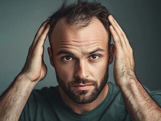 Hair regrowth from balding to full hair transplant