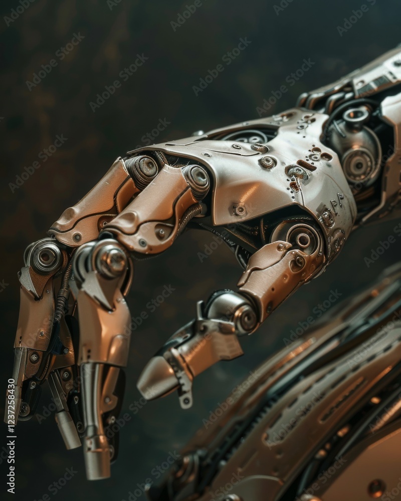 Aufkleber advanced realistic bionic hand for enhanced precision and functionality in robotics and prosthetics