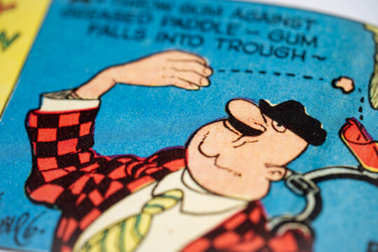 Rube Goldberg Inventions from a comic book. Toronto, Canada - January 29, 2025.