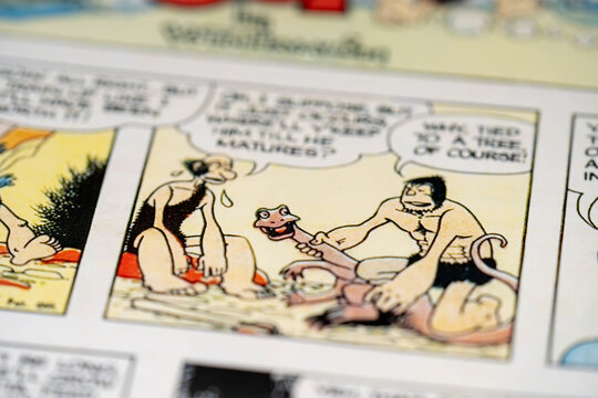 Alley Oop from a comic book. Toronto, Canada - January 29, 2025.