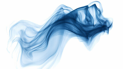 Magic blue blur abstract background isolated with white highlights, png. Euphoric Fantasy. Illustration