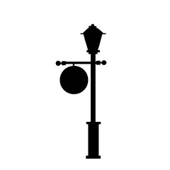 classic street lamp silhouette