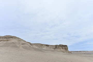 Geomorphic Scenery Desert in Xinjiang, China