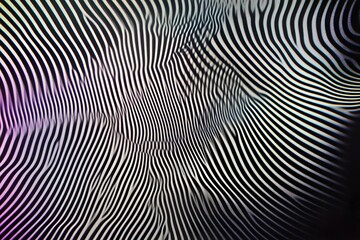 Abstract Black & White Stripes: Dynamic Wave Pattern