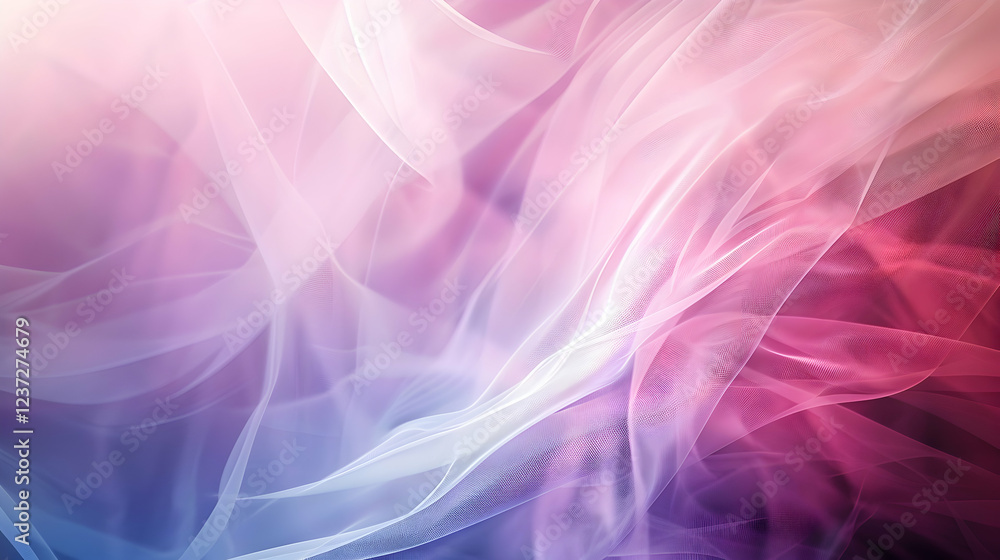Poster abstract swirling patterns in soft pastel colors create a dreamy, ethereal atmosphere.