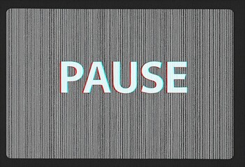 TV screen texture with glitch, no signal