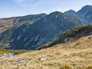 Landscape of Rila Mountain near Malyovitsa peak, Bulgaria