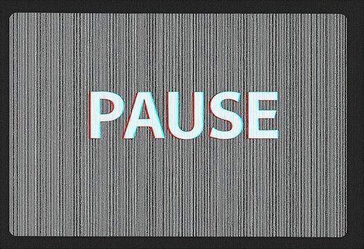 TV screen texture with glitch, no signal