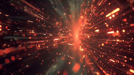 Obraz premium A dynamic burst of light and color, evoking a sense of movement and energy.