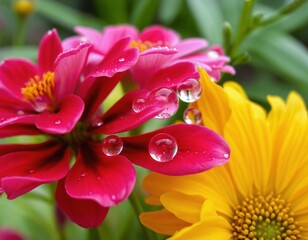 Fototapeta premium Morning Dew on Flowers