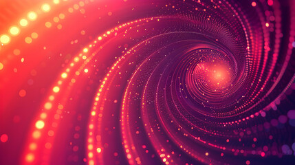 Obraz premium A swirling pattern of vibrant colors and lights, creating a sense of depth and motion.