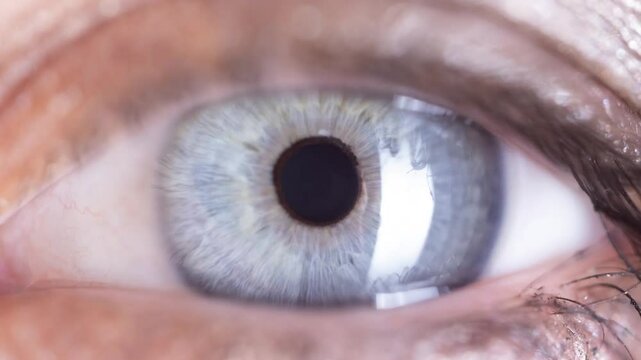 changing eyes with glitch overlayed