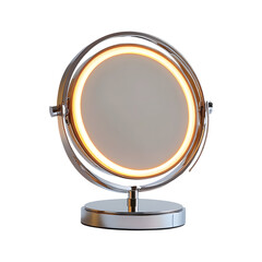 Elegant Vanity Mirror with LED Lighting Isolated on Transparent Background