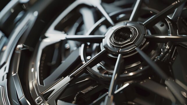 Elegant Modern Clock Face Close-Up with Sleek Design for Time Management and Interior Decor