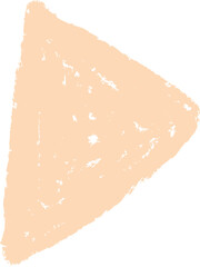 Hand Drawn Crayon Triangle Shape