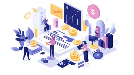 Fototapeta premium Private companies, particularly startups and small businesses, often have higher growth potential than publicly traded firms. Early-stage investors can see significant returns if the company succeeds.