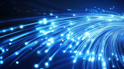 Obraz premium The concept of fiber and Wi-Fi connectivity that spans cities, communication technology.