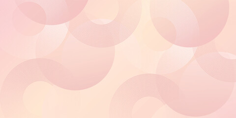 Modern background  pastel colorful  pink and yellow gradations. Circle effect style design simple modern